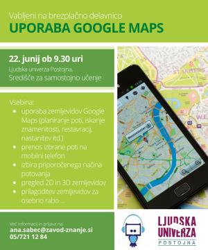 uporaba google map _ delavnica